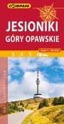 Jesionki i Góry Opawskie mapa turystyczna 1:50 000. Autor:   Praca zbiorowa. Dadada.pl Okładka książki Jesionki i Góry Opawskie mapa turystyczna 1:50 000