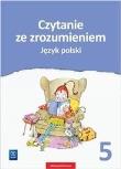 J.Polski  SP 5 Czytanie ze zrozumieniem WSiP. Autor: Beata Surdej, Andrzej Surdej. Dadada.pl Okładka książki J.Polski  SP 5 Czytanie ze zrozumieniem WSiP