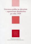 Opakowanie Literatura polska na obczyźnie