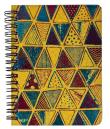 Opakowanie Notes na spirali brokatowy trójkąty