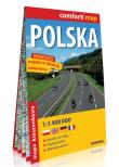 Polska kieszonkowa laminowana mapa samochodowa 1:1 400 000. Autor: praca zbiorowa. Dadada.pl Okładka książki Polska kieszonkowa laminowana mapa samochodowa 1:1 400 000