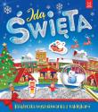 Okładka książki IDĄ ŚWIĘTA KSIĄŻECZKA WYSZUKIWANKA Z NAKLEJKAMI