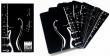 Opakowanie MN Karty do gry czarne gitara talia 55 kart