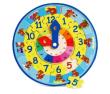 Opakowanie Puzzle drewniane Zegar z pinezkami - Miś