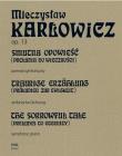 Smutna opowieść (Preludia do wieczności) op.13 PWM. Autor: Mieczysław Karłowicz. Dadada.pl Okładka książki Smutna opowieść (Preludia do wieczności) op.13 PWM