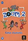 Zoom 2 ćwiczenia + CD. Autor: Le Ray Gwendoline, Quesney Claire, Pinto Manuela Ferreira. Dadada.pl Okładka książki Zoom 2 ćwiczenia + CD