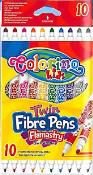 Opakowanie FLAMASTRY COLORINO KIDS DWUSTRONNE 10 KOLORÓW