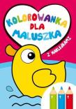 Kolorowanka dla maluszka z naklejkami. Autor: Ilona Brydak (ilustr.). Dadada.pl Okładka książki Kolorowanka dla maluszka z naklejkami