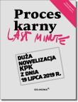 Last Minute Proces Karny 2019. Autor: Bogusław Gąszcz. Dadada.pl Okładka książki Last Minute Proces Karny 2019