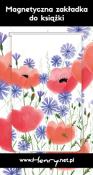 Opakowanie Magnetyczna zakładka do książki - Maki (opakowanie 2 sztuki)