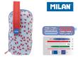 Multipiórnik MILAN owalny z 4 piórnikami NET & LIT niebieski. Wydawca: MILAN. Dadada.pl Opakowanie Multipiórnik MILAN owalny z 4 piórnikami NET & LIT niebieski
