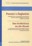 Okładka książki Pamięć o Zagładzie w polskojęzycznej i niemieckojęzycznej literaturze