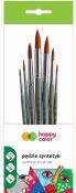 Opakowanie Pędzle artystyczne syntet.okrągłe 7szt HAPPY COLOR