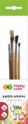 Opakowanie Pędzle szkolne mix włosia B 4szt HAPPY COLOR