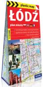 Plastic map Łódź - plan miasta 1:22 000 w.2019. Autor: praca zbiorowa. Dadada.pl Okładka książki Plastic map Łódź - plan miasta 1:22 000 w.2019