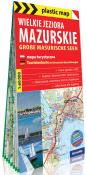 Plastic map Wielkie Jeziora Mazurskie 1:60 000. Autor: praca zbiorowa. Dadada.pl Okładka książki Plastic map Wielkie Jeziora Mazurskie 1:60 000
