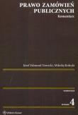 Prawo zamówień publicznych. Komentarz w.4. Autor: Nowicki Józef Edmund, Mikołaj Kołecki. Dadada.pl Okładka książki Prawo zamówień publicznych. Komentarz w.4
