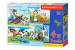 Opakowanie Puzzle x 4 - Mothers and Babies CASTORLAND