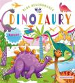 Blok kolorowanek. Dinozaury + naklejki. Autor: Opracowanie zbiorowe. Dadada.pl Okładka książki Blok kolorowanek. Dinozaury + naklejki