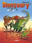 Dinozaury w komiksie T.2. Autor: Arnaud Plumeri. Dadada.pl Okładka książki Dinozaury w komiksie T.2