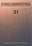 Okładka książki Etnolingwistyka 31. Problemy Języka i Kultury