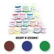Opakowanie FARBKI TEKSTYLNE ZESTAW NR 3 - 25ML - 3 KOLORY (BRĄZ/GRANAT/ZIELEŃ CIEMNA)