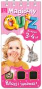 Magiczny quiz dla dzieci 3-4 lata Różowy. Autor: Opracowanie zbiorowe. Dadada.pl Okładka książki Magiczny quiz dla dzieci 3-4 lata Różowy