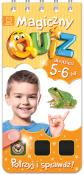 Magiczny quiz dla dzieci 5-6 lat Pomarańczowy. Autor: Opracowanie zbiorowe. Dadada.pl Okładka książki Magiczny quiz dla dzieci 5-6 lat Pomarańczowy