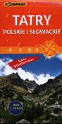Mapa wodoodporna - Tatry Polskie i Słowacki. Autor: praca zbiorowa. Dadada.pl Okładka książki Mapa wodoodporna - Tatry Polskie i Słowacki