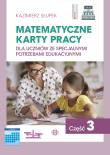 Matematyczne karty pracy Część 3. Autor: Kazimierz Słupek. Dadada.pl Okładka książki Matematyczne karty pracy Część 3