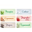 Opakowanie Naklejki foliowe - przyprawy po polsku