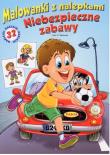 NIEBEZPIECZNE ZABAWY MALOWANKI Z NALEPKAMI. Autor: Ernest Błędowski. Dadada.pl Okładka książki NIEBEZPIECZNE ZABAWY MALOWANKI Z NALEPKAMI