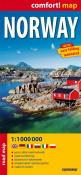 Okładka książki Norwegia laminowana mapa samochodowa 1:1 000 000