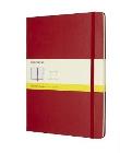Opakowanie Notes Moleskiny XL kratka  w twardej oprawie czerwony 192 strony