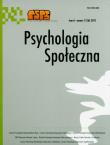 Opakowanie Psychologia społeczna Tom 6 Numer 1(16) 2011