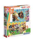 Opakowanie Puzzle 2x60 Super kolor 44 Koty