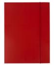Opakowanie Teczka A4 kartonowa z gumką czerwona 300g D.RECT