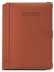 Opakowanie Terminarz 2020 B6 Lux złocony z zapinką brązowy