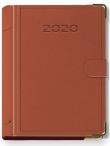 Okładka książki Terminarz 2020 B7 Lux z zapinką brązowy