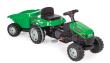 Opakowanie Traktor na pedały z przyczepą zielony