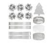 Opakowanie Zestaw do pakowania prezentów srebrny