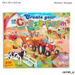 Opakowanie ZESTAW Z NAKLEJKAMI CRAZY FARM 10745A