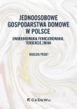 Okładka książki Jednoosobowe gospodarstwa domowe w Polsce
