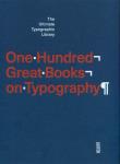 Okładka książki One Hundred Great Books on Typography