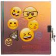 Opakowanie Pamiętnik metalizowany z kłódką Emoji 12