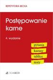 Postępowanie karne. Pytania. Kazusy. Tablice. Testy. Autor: Opracowanie zbiorowe. Dadada.pl Okładka książki Postępowanie karne. Pytania. Kazusy. Tablice. Testy