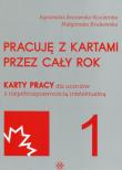 Pracuje z kartami przez cały rok cz.1. Autor: Agnieszka Borowska-Kociemba, Małgorzata Krukowska. Dadada.pl Okładka książki Pracuje z kartami przez cały rok cz.1