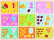 Opakowanie TOP BRIGHT Drewniane Puzzle Nauka Liczenia 27 el.