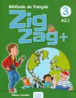 Zigzag +3 Livre de l'éleve. Autor: Vanthier Helene. Dadada.pl Okładka książki Zigzag +3 Livre de l'éleve