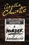 A MURDER IS ANNOUNCED. Autor: Agatha Christie. Dadada.pl Okładka książki A MURDER IS ANNOUNCED